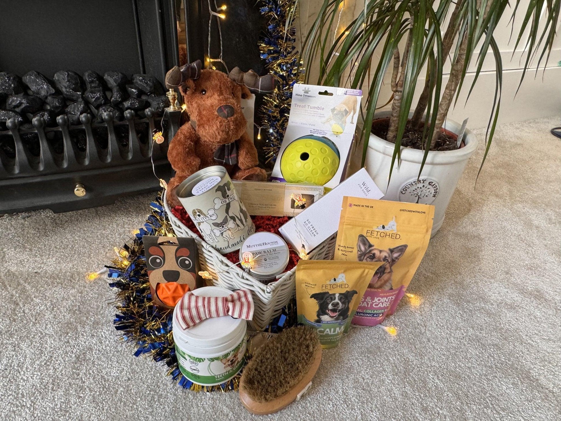 Ultimate Luxury Dog Hamper Basket - Natural Dog Supplements and Superfoods by Fetched