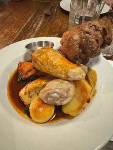 bull and last chicken roast meal