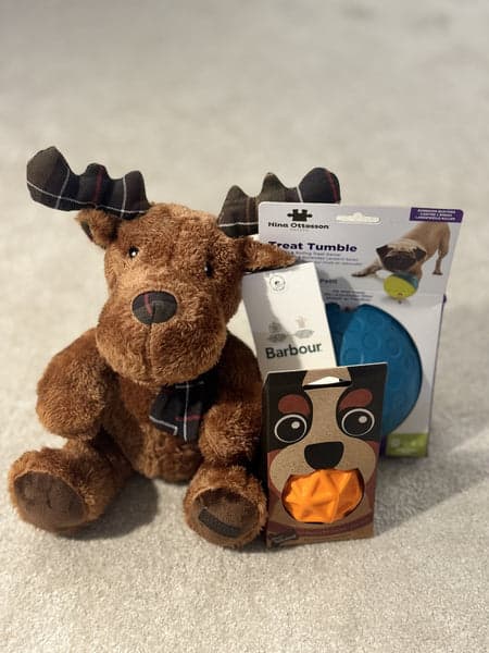 dog toy and treat tumbler