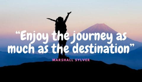 enjoying journey quote