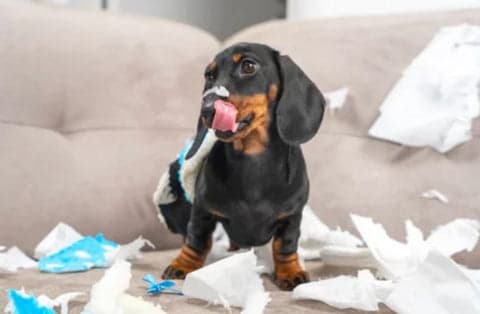 restless dachshund
