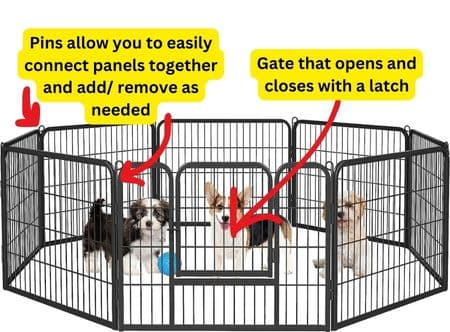 photo of the Yaheetech 8 Panel Play Pen