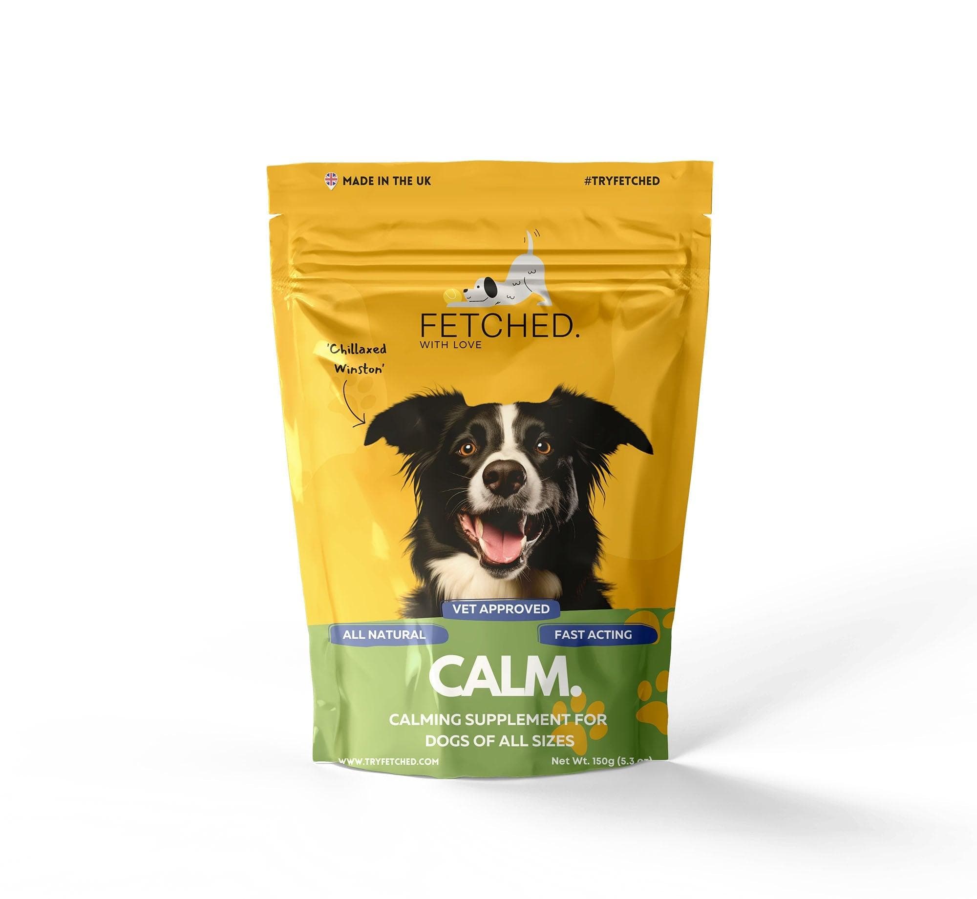 Natural Dog Calming Supplement with Passion Flower and Lemon Balm