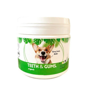dog teeth cleaning powder packaging from the front